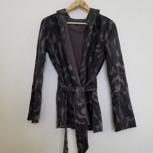 Lucky Brand Green Front Tie Utility Jacket
